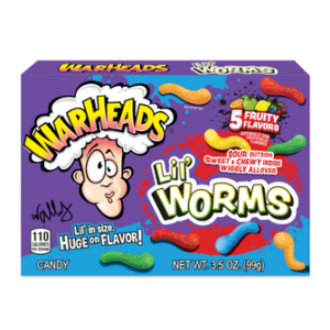 Warheads Lil Worms 99g - Sour Candy Treats
