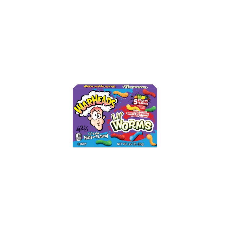 Warheads Lil Worms 99g - Sour Candy Treats Warheads Lil Worms 99g - Sour Candy Treats